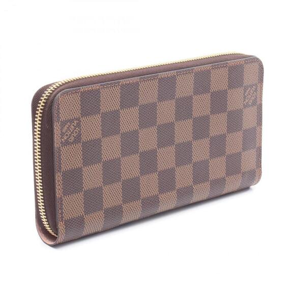 LOUIS VUITTON Brown Damier Leather Wallet - Picture 2 of 5
